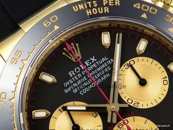 EDITION DAYTONA STRAP 116518 DIAL 1:1 YG BLACK RUBBER APSF ON SH4130 BEST OYSTERFLEX 0426